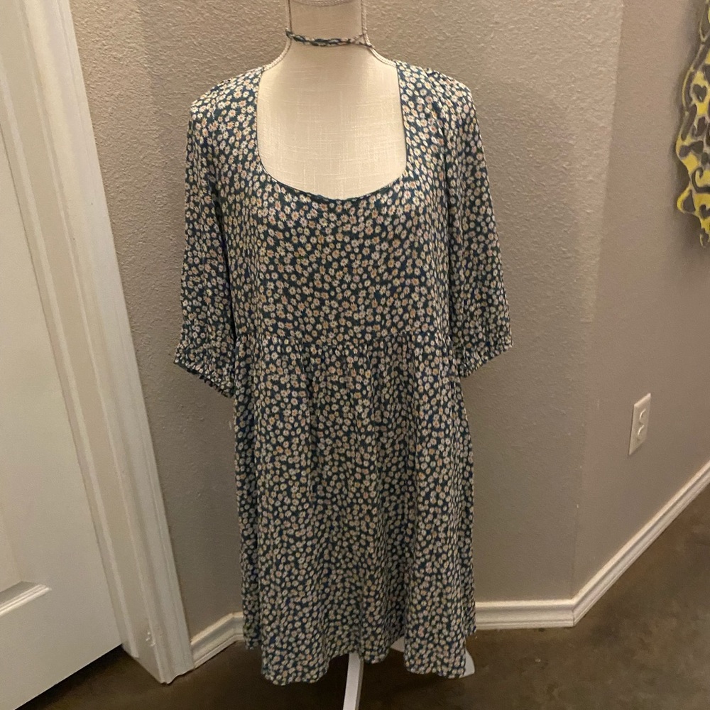 Floral Polka-Dot Dress